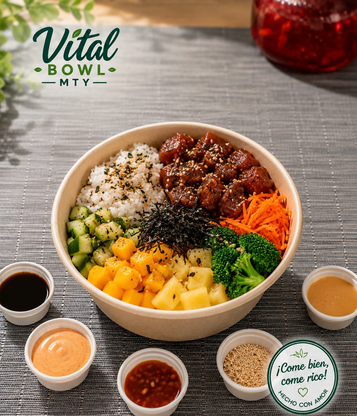 Poke bowl de Vital Bowl MTY en Monterrey 6
